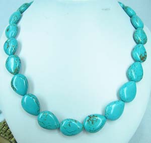 Turquise Almond shape beads